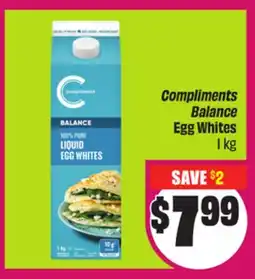 Chalo FreshCo Compliments Balance Egg Whites 1 kg offer