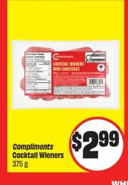 Chalo FreshCo Compliments Cocktail Wieners 375 g offer