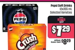 Chalo FreshCo Pepsi Soft Drinks 12x355 mL Selected Varieties offer