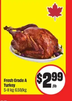 Chalo FreshCo Fresh Grade A Turkey 5-11 kg 6.59/kg offer