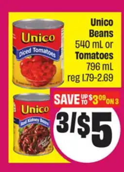 Chalo FreshCo Unico Beans 540 mL or Tomatoes 796 mL offer