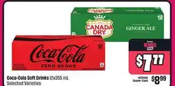Chalo FreshCo Coca-Cola Soft Drinks 12x355 mL Selected Varieties offer