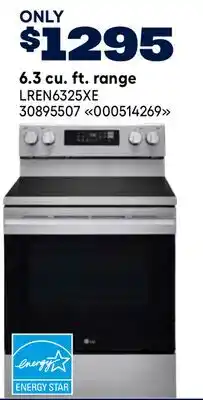 RONA 6.3 cu. ft. range offer