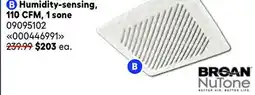 RONA Humidity-sensing, 110 CFM, 1 sone offer