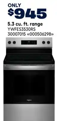 RONA 5.3 cu. ft. range offer