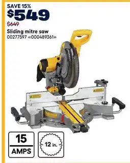 RONA Dewalt Sliding mitre saw offer