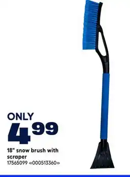 RONA 18 snow brush with scraper offer