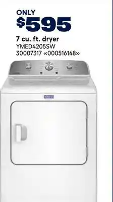 RONA 7 cu. ft. dryer offer
