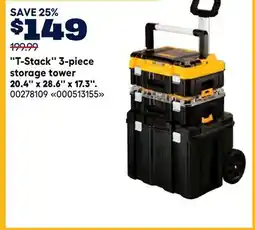 RONA T-Stack 3-piece storage tower 20.4 x 28.6 x 17.3 offer