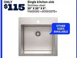 RONA Single kitchen sink offer