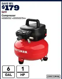 RONA CRAFTSMAN Compressor offer