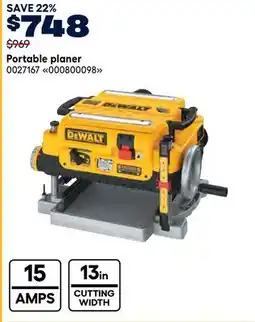 RONA DeWalt Portable planer offer