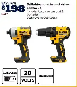 RONA Dewalt Drill/driver and impact driver combo kit offer