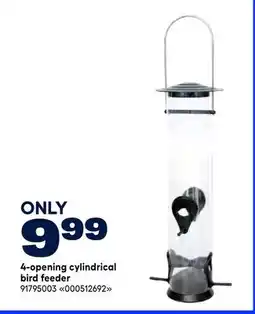 RONA 4-opening cylindrical bird feeder offer