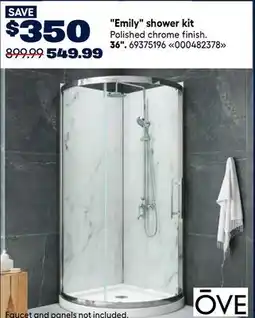 RONA OVE Emily shower kit 36 offer