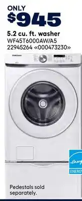 RONA 5.2 cu. ft. washer offer