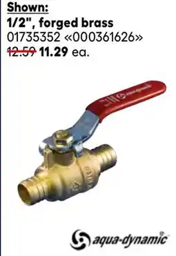 RONA 1/2, forged brass Stop valves offer