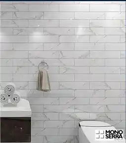 RONA MONO SERRA Cava Carrara collection tiles 4 x 16 offer