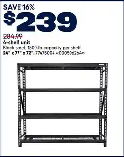 RONA 4-shelf unit offer
