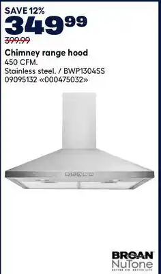 RONA Chimney range hood offer