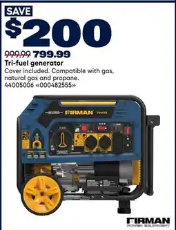 RONA Tri-fuel generator offer