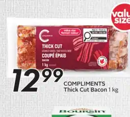 Sobeys COMPLIMENTS 12 Thick Cut Bacon offer