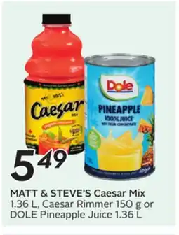 Sobeys MATT & STEVE'S Caesar Mix offer