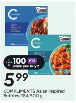 Sobeys COMPLIMENTS Asian Inspired Entrées offer
