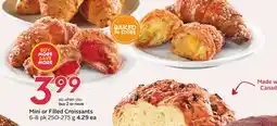 Sobeys Mini or Filled Croissants offer