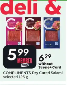 Sobeys COMPLIMENTS Dry Cured Salami offer