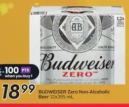Sobeys BUDWEISER Zero Non-Alcoholic Beer offer