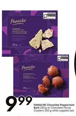 Sobeys PANACHE Chocolate Peppermint Bark offer