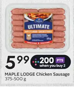 Sobeys MAPLE LODGE Chicken Sausage offer