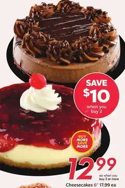 Sobeys Cheesecakes offer