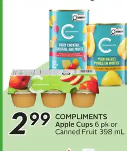 Sobeys COMPLIMENTS Apple Cups offer