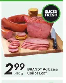 Sobeys BRANDT Kolbassa Coil Loaf offer