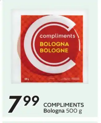 Sobeys COMPLIMENTS Bologna offer