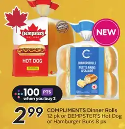 Sobeys COMPLIMENTS Dinner Rolls offer