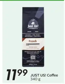 Sobeys JUST US! Coffee offer