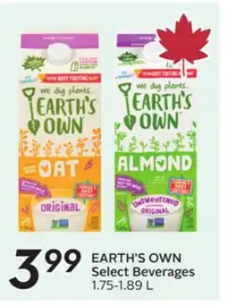 Sobeys EARTH'S OWN Select Beverages offer