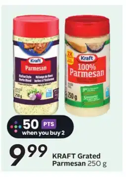 Sobeys KRAFT Grated Parmesan offer
