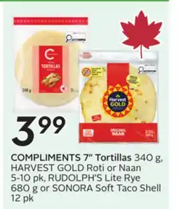 Sobeys COMPLIMENTS 7 Tortillas offer