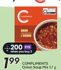 Sobeys COMPLIMENTS Onion Soup Mix offer