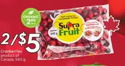 Sobeys Cranberries offer