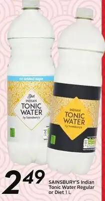 Sobeys SAINSBURY'S Indian Tonic Water Regular or Diet offer