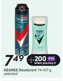 Sobeys DEGREE Deodorant offer