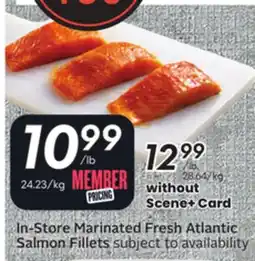Sobeys In-Store Marinated Fresh Atlantic Salmon Fillets offer