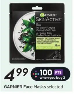 Sobeys GARNIER Face Masks offer
