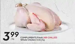 Sobeys COMPLIMENTS Fresh AIR-CHILLED Whole Chicken offer