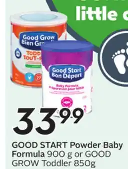 Sobeys GOOD START Powder Baby Formula offer